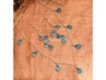 925 Sterling Silver Sky Blue Apatite Necklace & Earrings Set