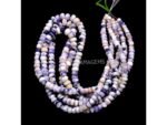 Natural Tiffany Opal Smooth Rondelle Beads