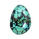 Tibetan Turquoise Smooth Cabochon TT42