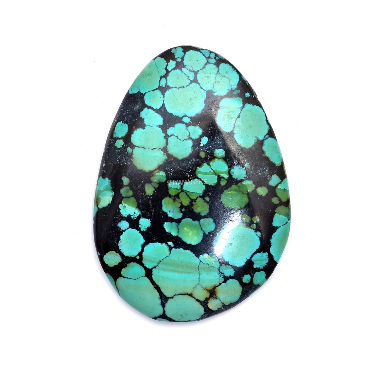 FT-42 Tibetan Turquoise Smooth Cabochon TT42