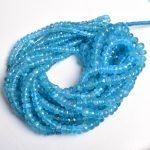 Natural Neon Apatite Faceted Rondelle Beads