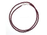 Rhodolite Garnet Faceted 3mm Silver Jewelry Necklace Beads