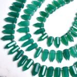 Green Onyx Faceted Fancy Pencil Shape