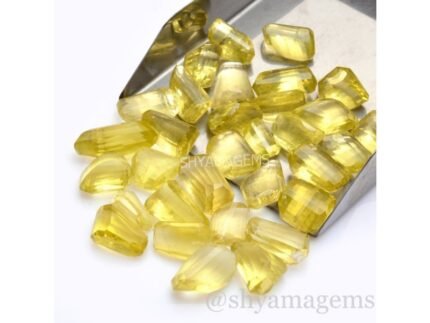 Lemon Quartz Faceted Loose Nuggets