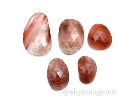 Copper Rutile Uneven Rose Cut