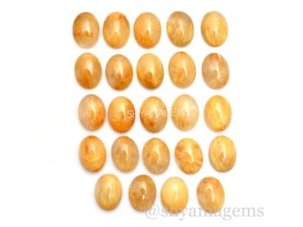 Golden Rutile Oval Calibrated Cabochons