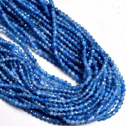 Blue Tourmaline Faceted Beads