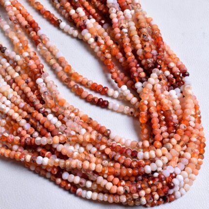 Mexican Fire Opal Faceted Beads