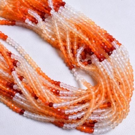 Mexican Fire Opal Faceted Beads