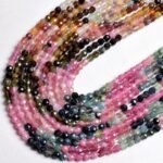 Multi Tourmaline Faceted Beads Gemstone