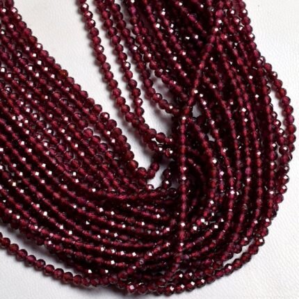 Rhodolite Garnet Faceted Beads