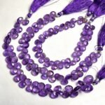 Amethyst Heart Shape Beads