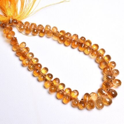 Citrine Faceted TearDrop Shape Beads