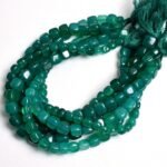 Green Onyx Smooth Box Shape Beads