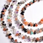 Multi Disco Beads Plain TearDrops Beads