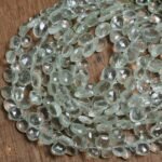 Natural Green Amethyst Faceted Heart Shape Beads