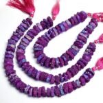 Natural Pink Druzy Rondelle Shape Beads