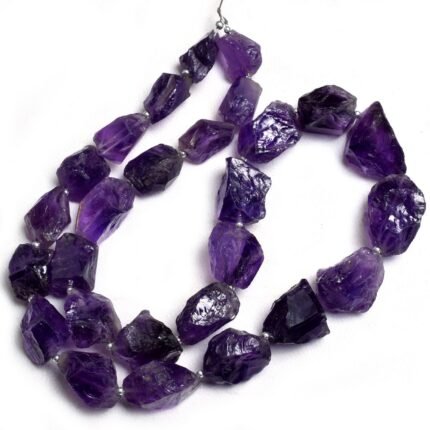 Natural Raw Rough Amethyst Beads