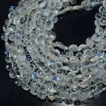 Rainbow Moonstone Smooth Heart Beads