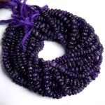 Purple Amethyst Carving Melon Beads