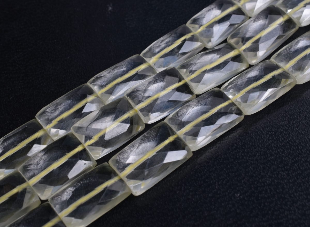 Lemon Quartz Rectangle Shape Beads Lemon Quartz Rectangle Shape Beads