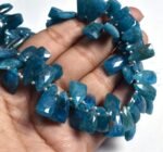 Natural Neon Apatite Faceted Arrowhead Shape Beads