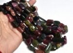 Multi Tourmaline Smooth Tumble Shape Beads