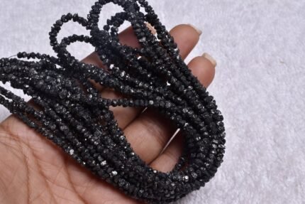 Natural Black Diamond Uncut Chips Beads