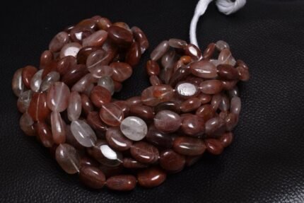 Natural Red Rutile Smooth Tumble Shape Beads