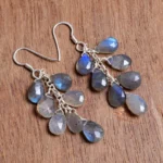 Labradorite 925 Sterling Silver Earring
