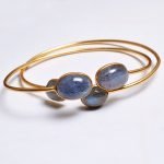Labradorite Cabochon Cuff Bracelet