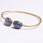 Labradorite Cabochon Cuff Bracelet