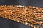 Natural Citrine Faceted Nugget Beads