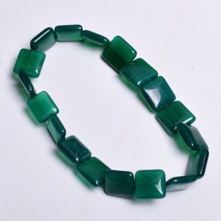 Green Onyx Chicklet Bracelet