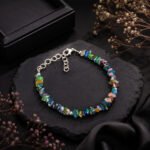 Black Ethiopian Opal Chip Bracelet
