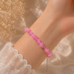 Pink Ethiopian Opal Chip Uncut Bracelet