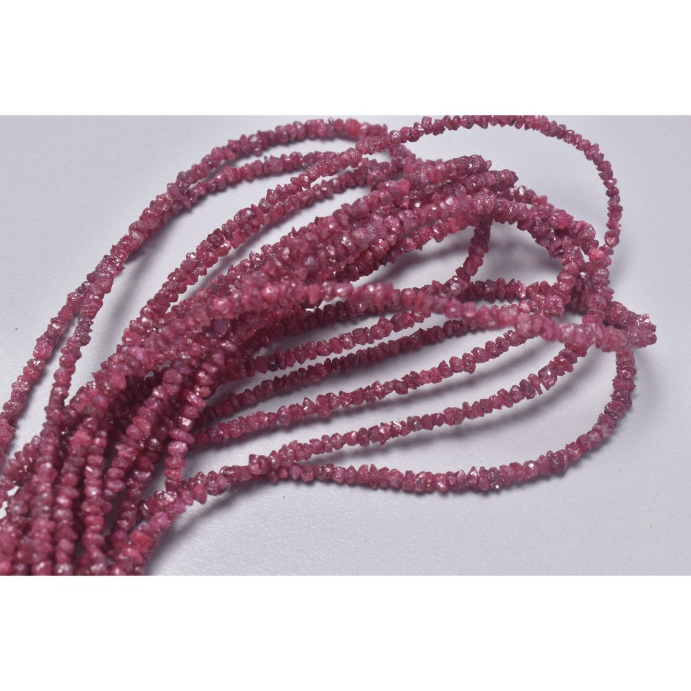 Pink Raw Diamond Uncut Beads (3) Pink Raw Diamond Uncut Beads