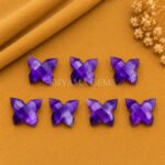 Amethyst Butterfly Faceted Gemstone 14x10mm
