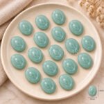 Amazonite Evil Eye Carving 12x10mm