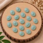 Amazonite Evil Eye Carving 12x10mm