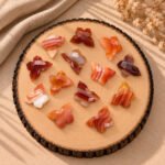 Banded Agate Faceted Butterfly Shape Loose Gemstone 14x10mm