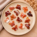 Banded Agate Faceted Butterfly Shape Loose Gemstone 14x10mm