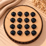 Black Onyx Shell Carved Loose Gemstone 12mm