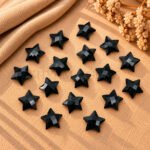 Black Onyx Star Faceted Loose Gemstone 10mm