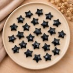 Black Onyx Star Faceted Loose Gemstone 10mm