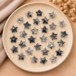 Black Rutile Star Faceted Loose Gemstone 10mm