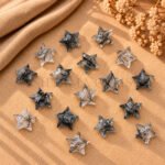 Black Rutile Star Faceted Loose Gemstone 10mm