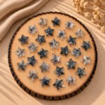 Black Rutile Star Faceted Loose Gemstone 10mm