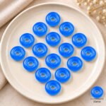 Blue Chalcedony Donut Gemstone 15mm