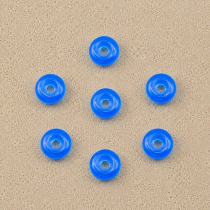 Blue Chalcedony Donut Gemstone 15mm